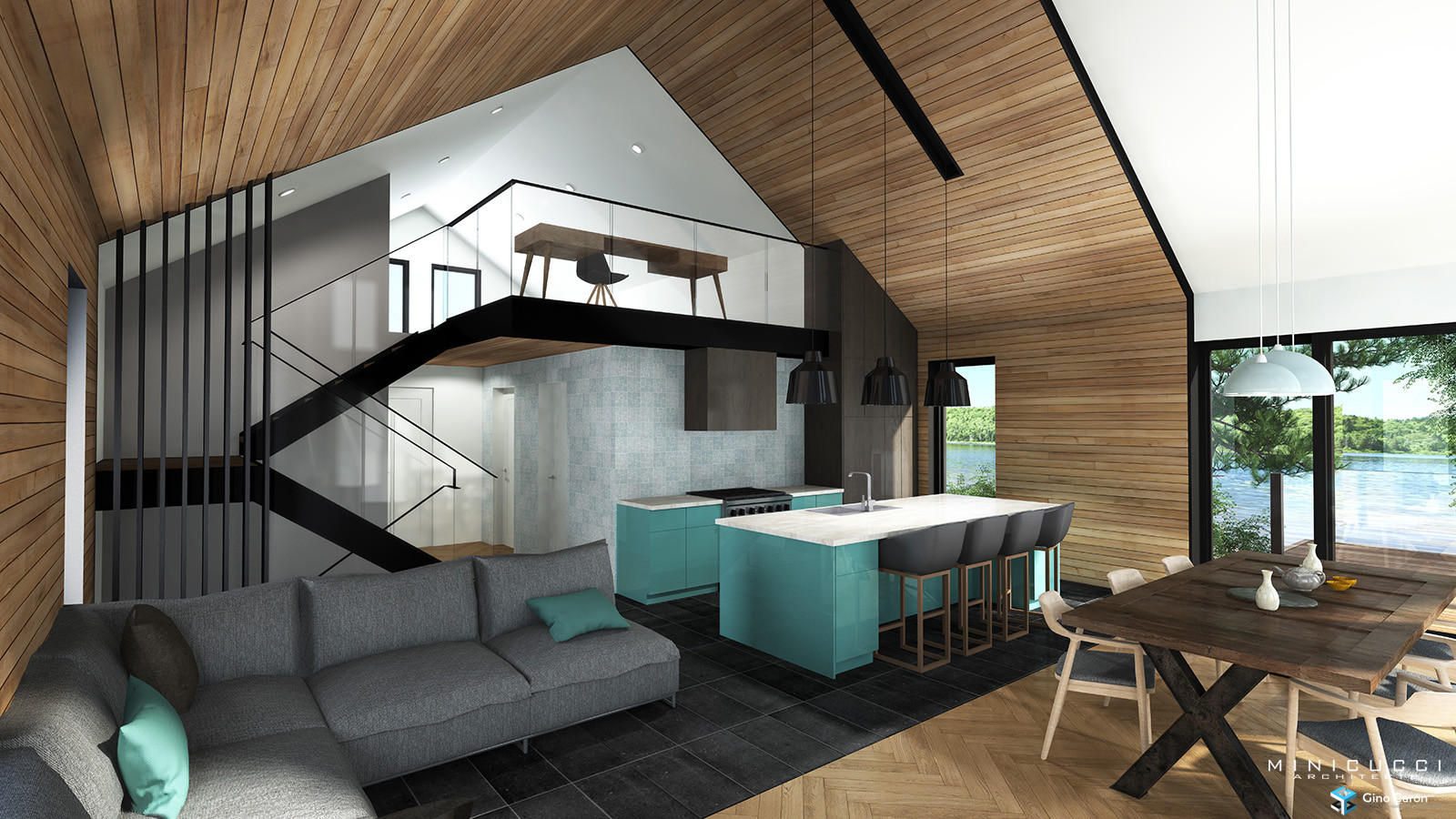 Perspective 3D - intérieur