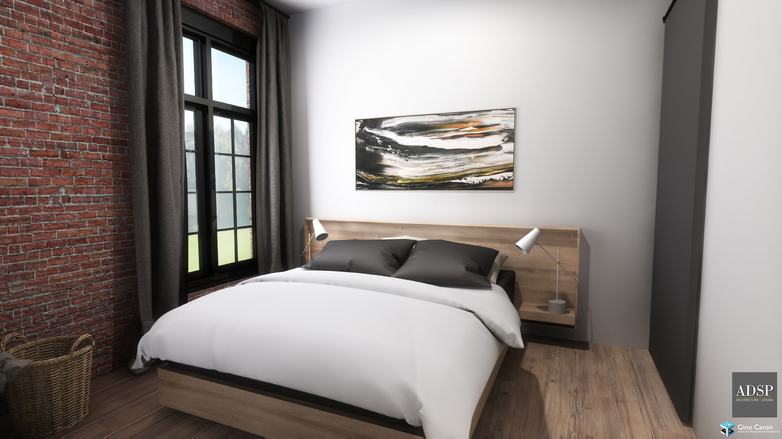 Perspective 3D chambre