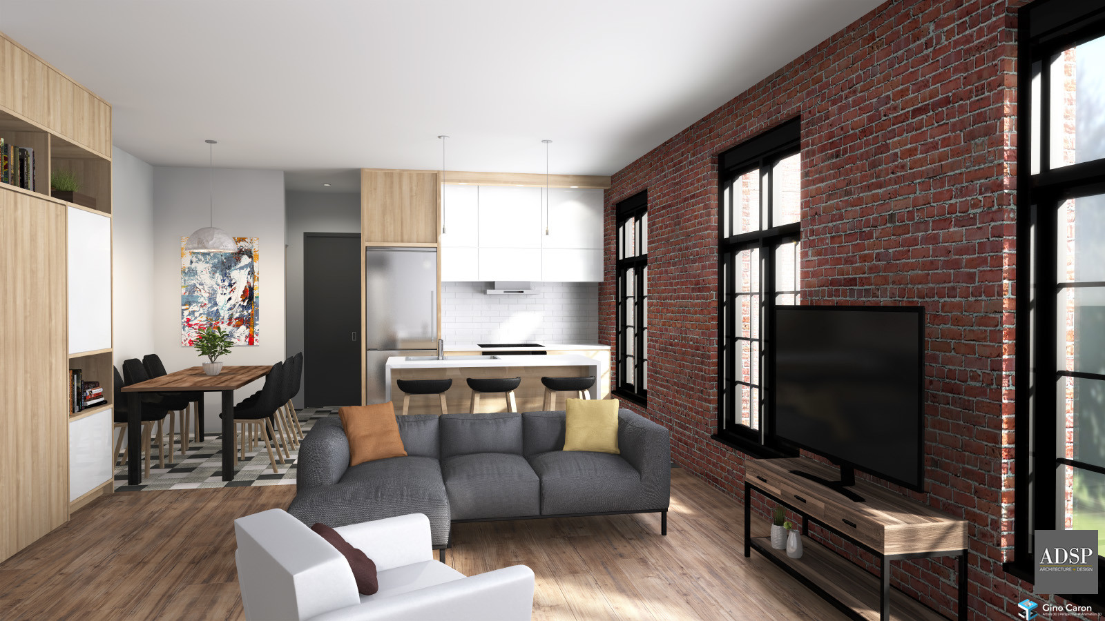 Perspective 3D apaprtement