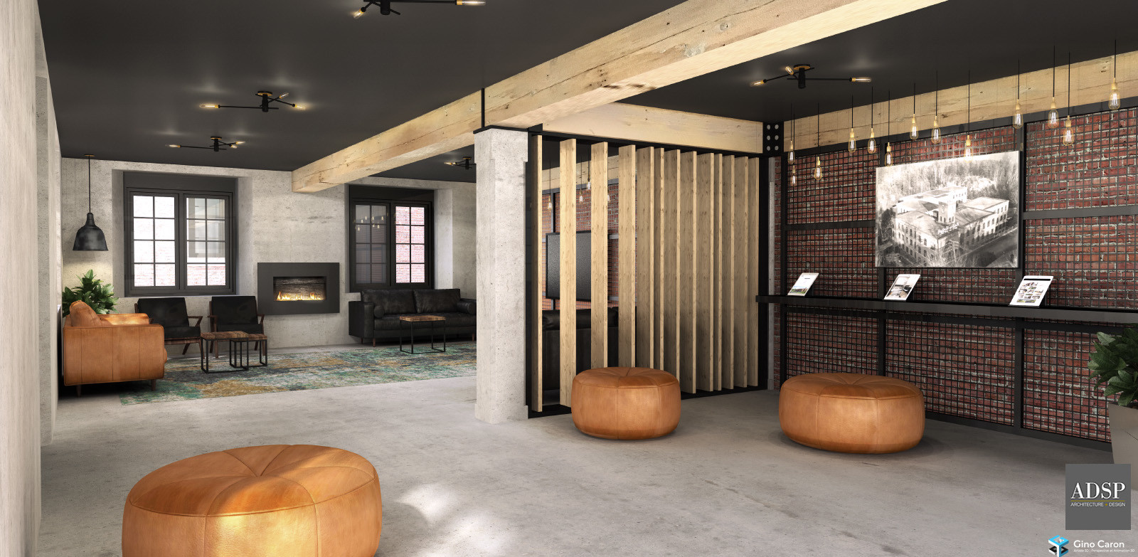 Perspective 3D lobby