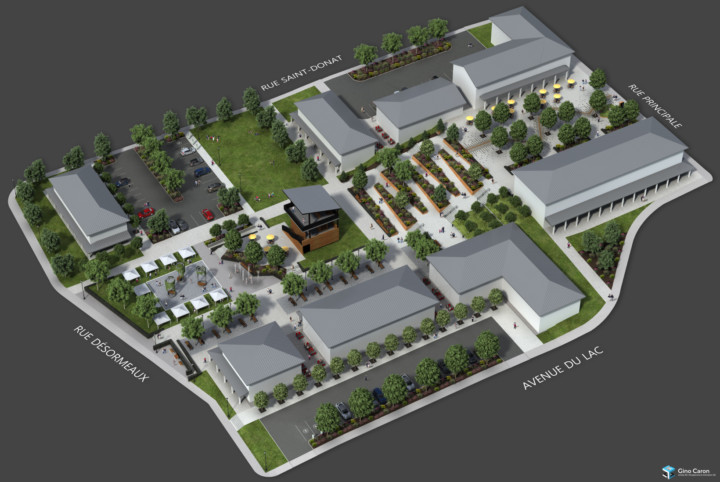 Plan d'aménagement d'un parc 3D