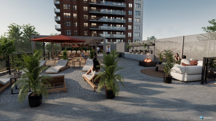 Rendu 3D - Terrasse commune